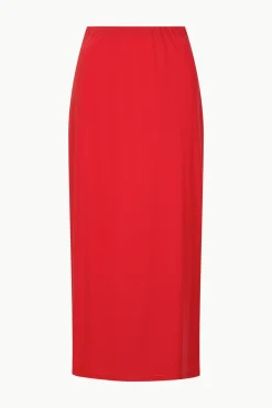 Skirts<STAUD TREY SKIRT RED ROSE REDROSE