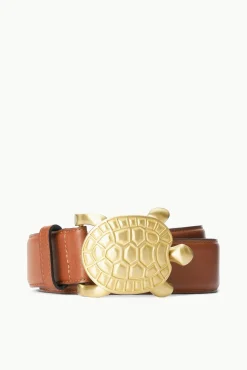 Belts<STAUD TURTLE BELT Tan