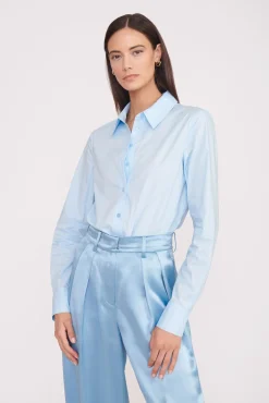 Tops<STAUD TWIGGY BODYSUIT FRENCH BLUE FRENCHBLUE