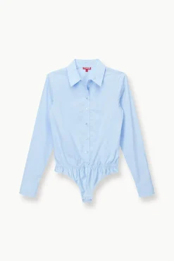 Tops<STAUD TWIGGY BODYSUIT FRENCH BLUE FRENCHBLUE