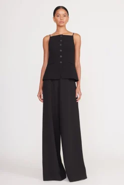 Tops<STAUD UNA TOP   BLACK