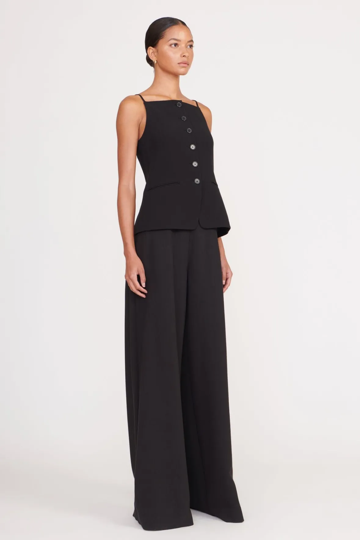 Tops<STAUD UNA TOP BLACK