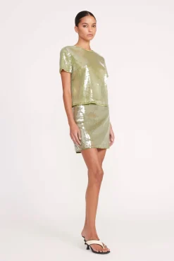 Skirts<STAUD VEDETTE SKIRT GARDEN MOSS GARDENMOSS