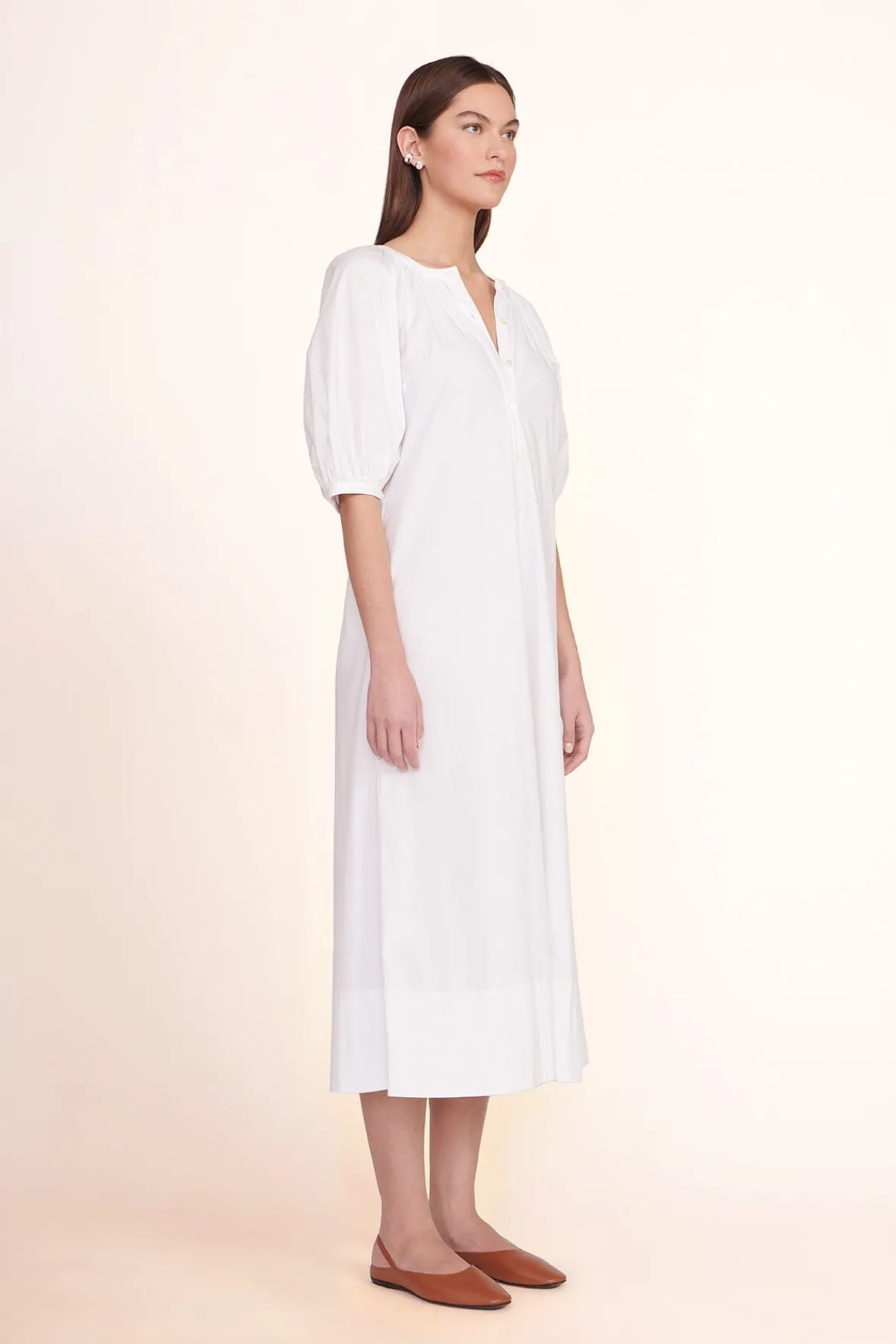 Poplin Shop|Dresses<STAUD VINCENT DRESS WHITE