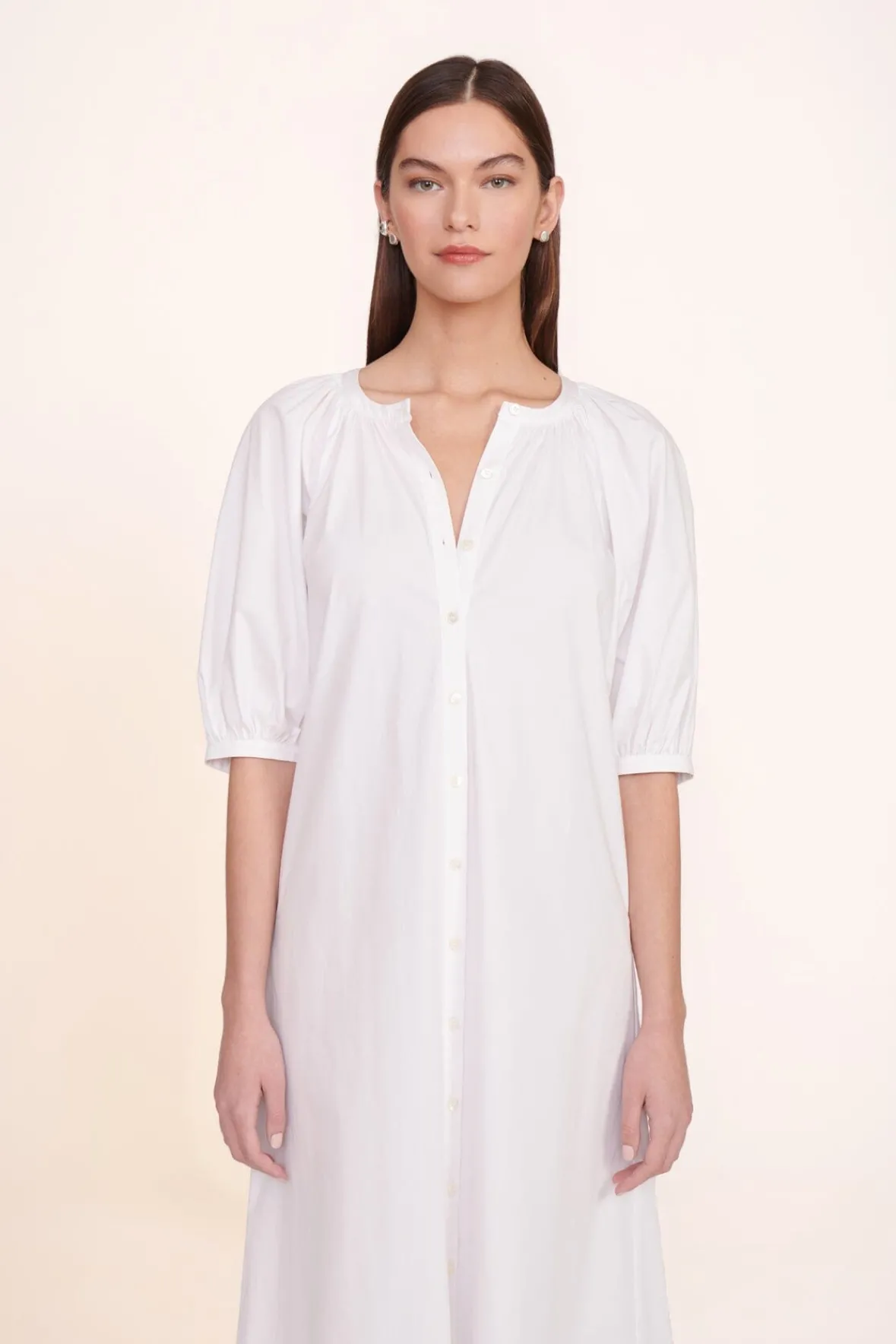 Poplin Shop|Dresses<STAUD VINCENT DRESS WHITE