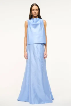 The Evening Edit|Skirts<STAUD VINCENZO SKIRT PERIWINKLE
