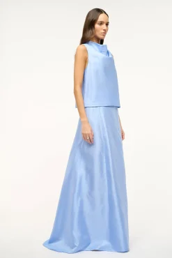The Evening Edit|Skirts<STAUD VINCENZO SKIRT   PERIWINKLE