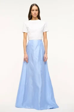 The Evening Edit|Skirts<STAUD VINCENZO SKIRT PERIWINKLE
