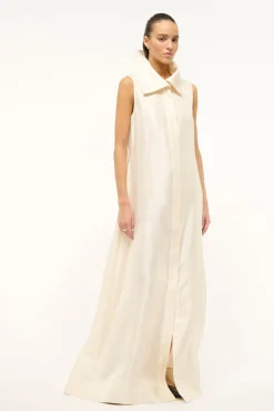 Dresses<STAUD VINNY DRESS   IVORY