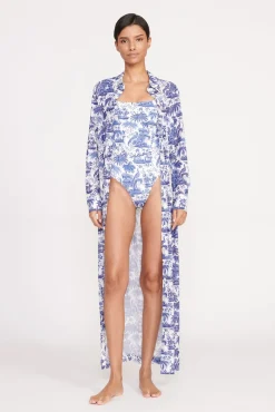 Cover-Ups<STAUD VITA DRESS  BLUE TOILE BLUETOILE