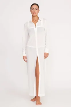 Cover-Ups<STAUD VITA DRESS   WHITE