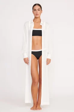 Cover-Ups<STAUD VITA DRESS   WHITE
