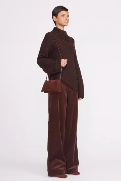 Crossbody<STAUD VIVI CROSSBODY BAG MAHOGANY SUEDE MAHOGANYSUEDE