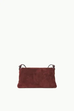 Crossbody<STAUD VIVI CROSSBODY BAG MAHOGANY SUEDE MAHOGANYSUEDE