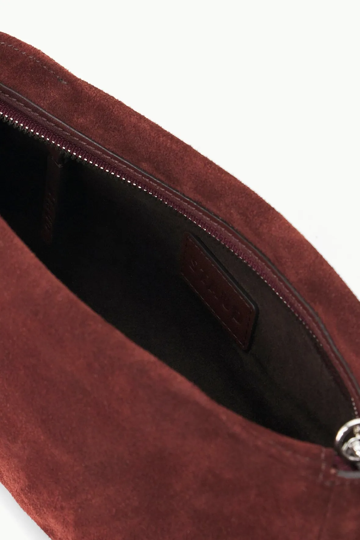Crossbody<STAUD VIVI CROSSBODY BAG MAHOGANY SUEDE MAHOGANYSUEDE