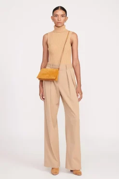 Crossbody<STAUD VIVI CROSSBODY BAG  TAN SUEDE TANSUEDE