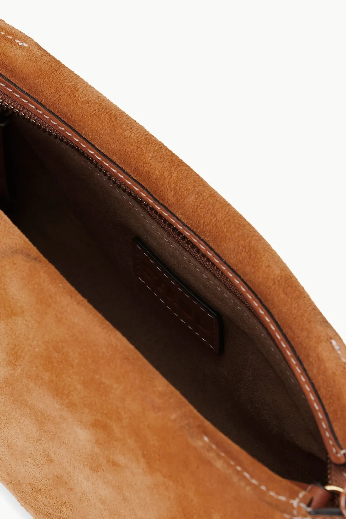 Crossbody<STAUD VIVI CROSSBODY BAG TAN SUEDE TANSUEDE