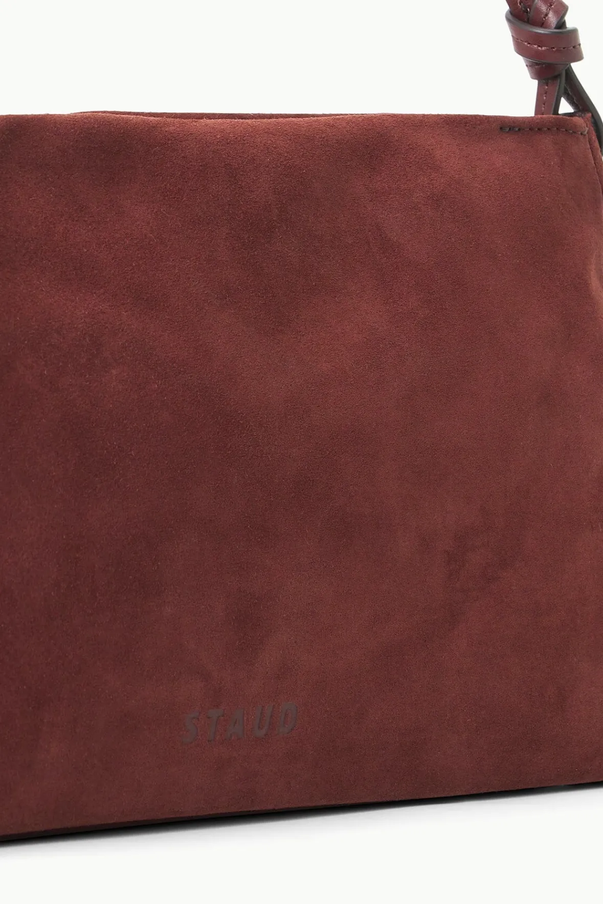 Shoulder<STAUD VIVI SHOULDER BAG MAHOGANY SUEDE MAHOGANYSUEDE