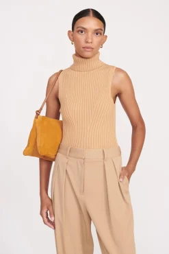 Shoulder<STAUD VIVI SHOULDER BAG  TAN SUEDE TANSUEDE