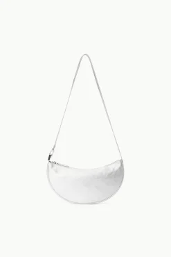 Crossbody<STAUD WALKER CROSSBODY BAG SILVER