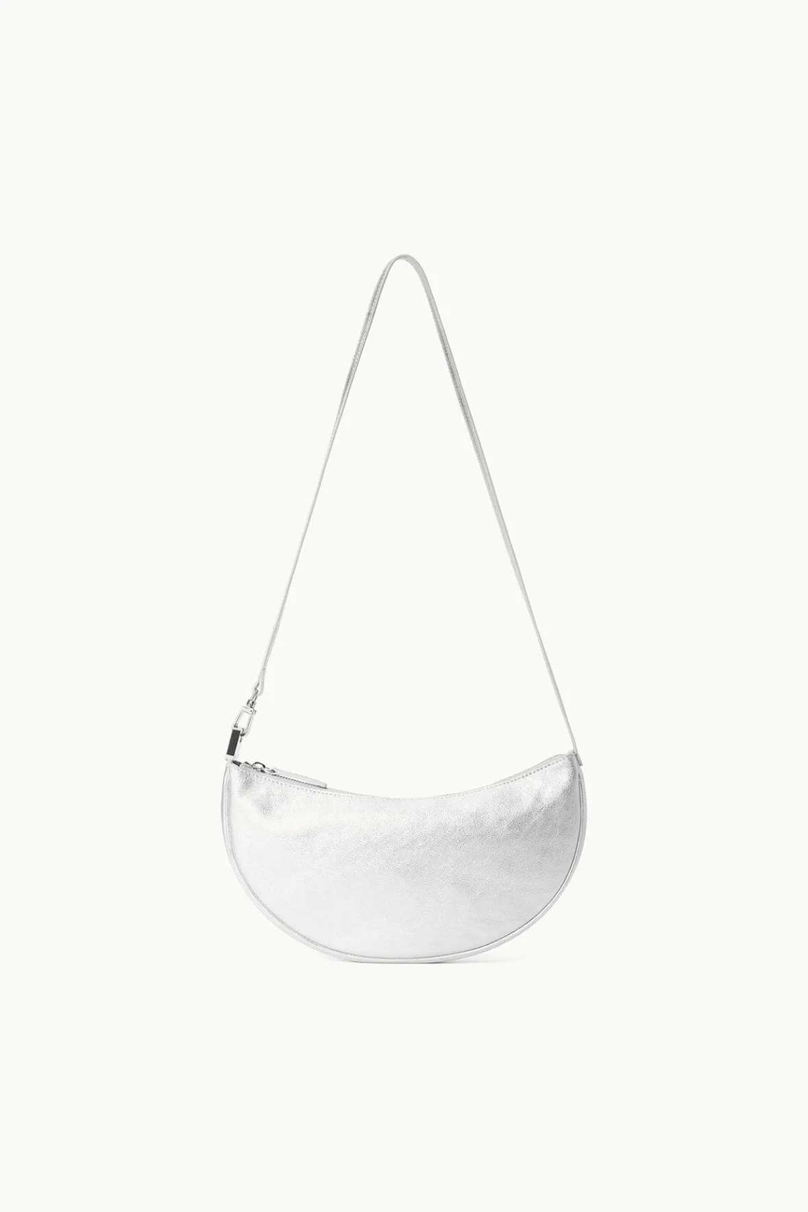 Crossbody<STAUD WALKER CROSSBODY BAG SILVER