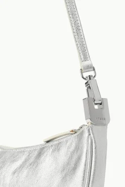 Crossbody<STAUD WALKER CROSSBODY BAG SILVER