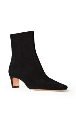 Boots|The Boot Shop<STAUD WALLY ANKLE BOOT  BLACK SUEDE BLACKSUEDE