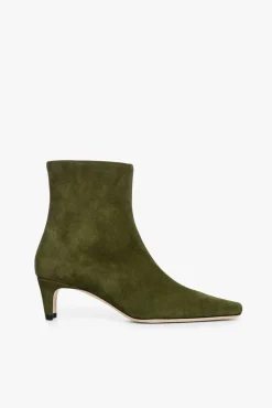 Boots|The Boot Shop<STAUD WALLY ANKLE BOOT SUEDE OLIVE