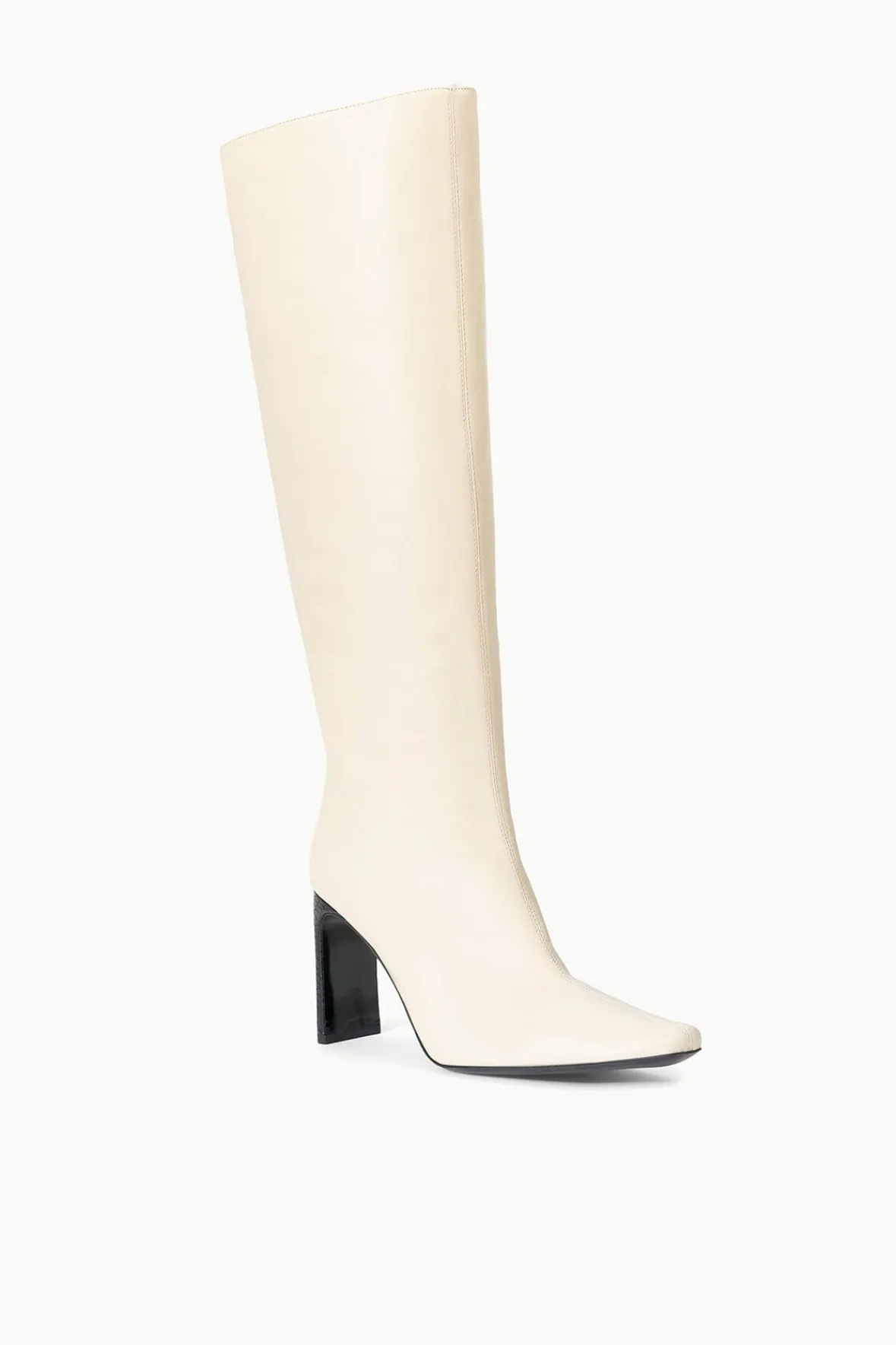 Boots|The Boot Shop<STAUD WALLY HIGH HEEL BOOT CREAM BLACK CREAMBLACK
