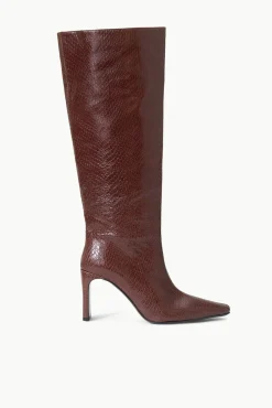 The Boot Shop|Boots<STAUD WALLY HIGH HEEL BOOT   MAHOGANY