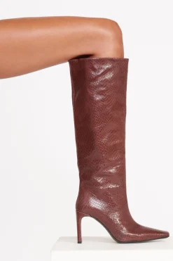The Boot Shop|Boots<STAUD WALLY HIGH HEEL BOOT   MAHOGANY