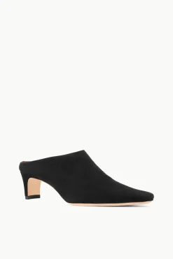 The Boot Shop|Mules & Flats<STAUD WALLY MULE BLACK SUEDE BLACKSUEDE