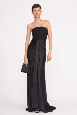 Dresses<STAUD WAYFARING DRESS   BLACK