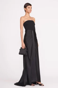 Dresses<STAUD WAYFARING DRESS BLACK