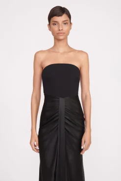 Dresses<STAUD WAYFARING DRESS BLACK