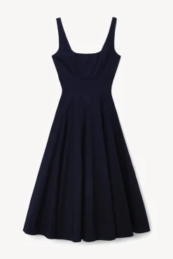 Best Sellers|Poplin Shop<STAUD WELLS DRESS NAVY