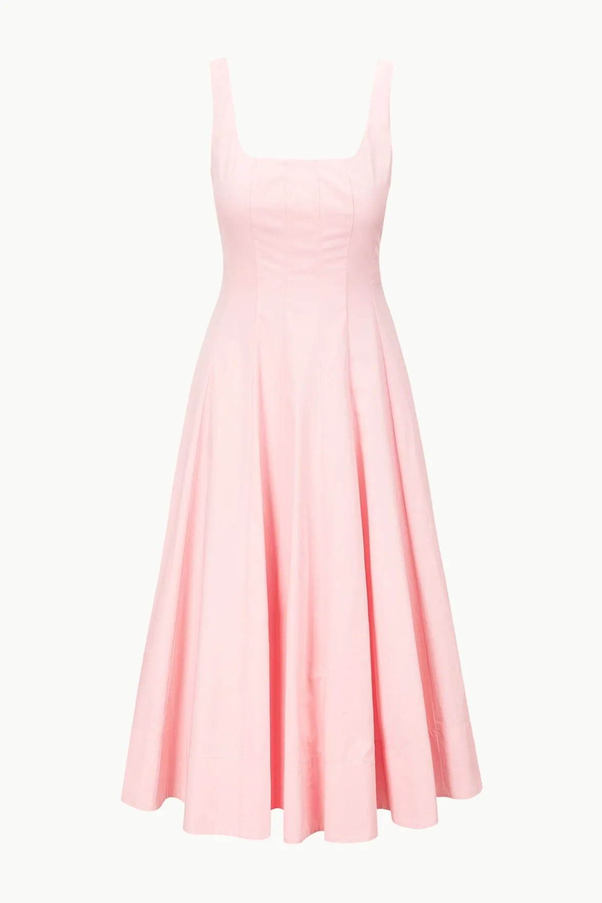 The Wells Dress|Dresses<STAUD WELLS DRESS PEARL PINK PEARLPINK