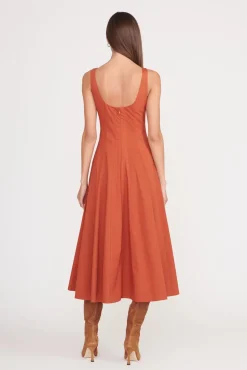 Poplin Shop<STAUD WELLS DRESS   SPICE