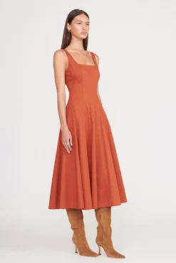 Poplin Shop<STAUD WELLS DRESS SPICE