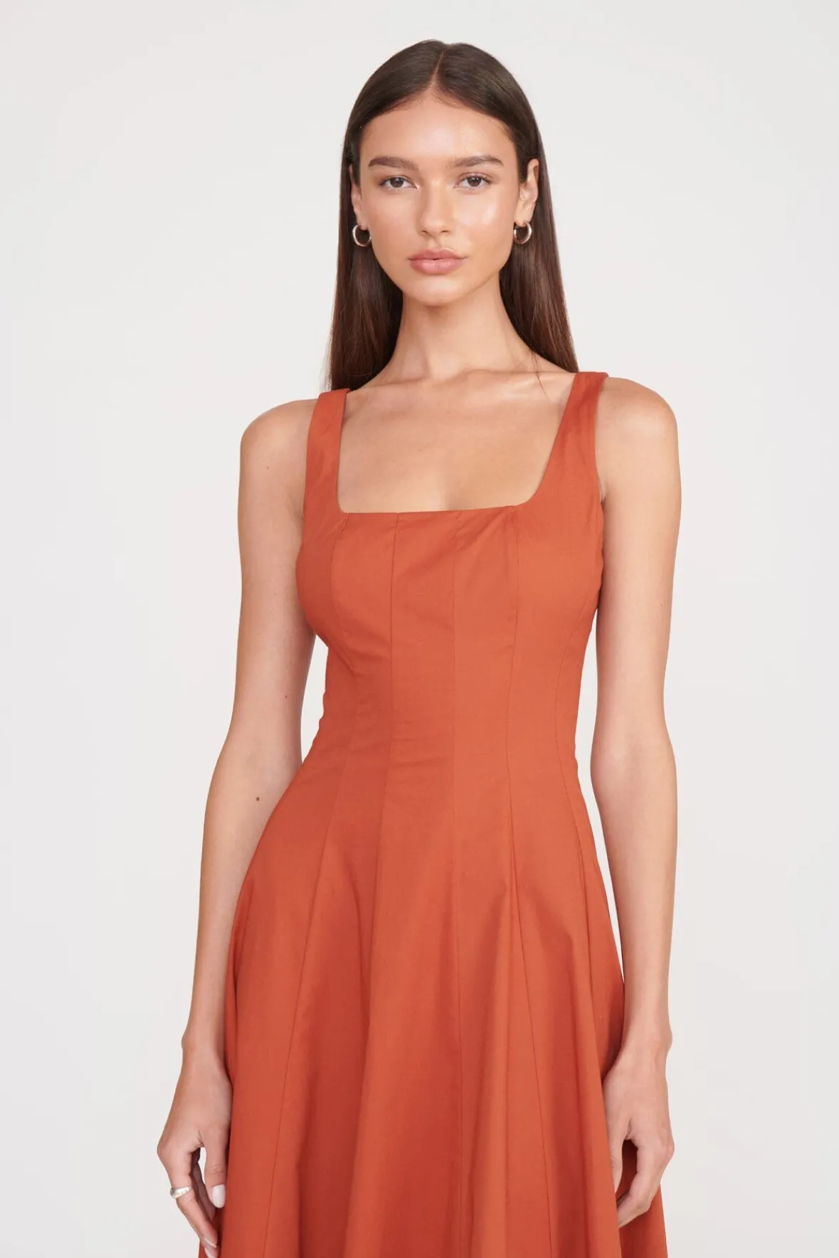 Poplin Shop<STAUD WELLS DRESS SPICE