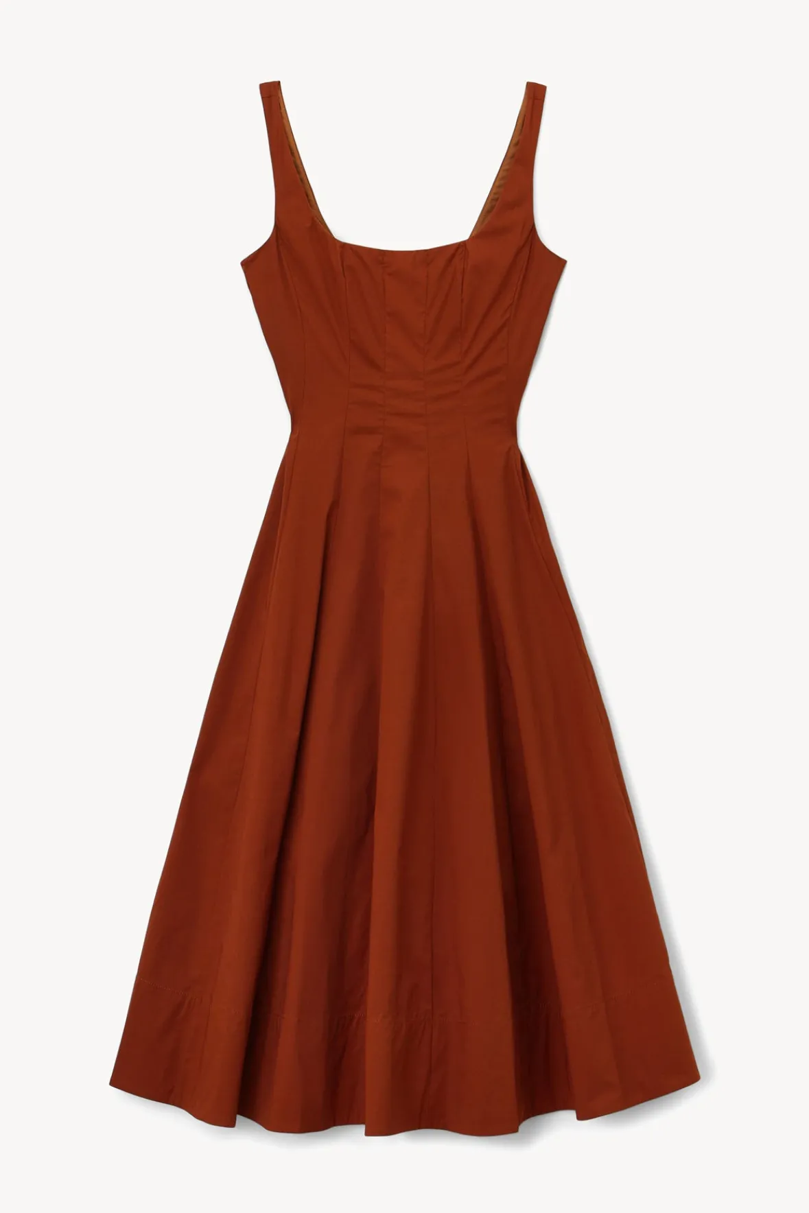 Poplin Shop|The Wells Dress<STAUD WELLS DRESS TAN