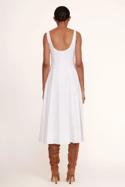 Best Sellers|Poplin Shop<STAUD WELLS DRESS WHITE
