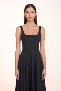 Poplin Shop|The Wells Dress<STAUD WELLS MAXI DRESS BLACK