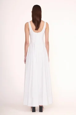 Poplin Shop|The Wells Dress<STAUD WELLS MAXI DRESS WHITE