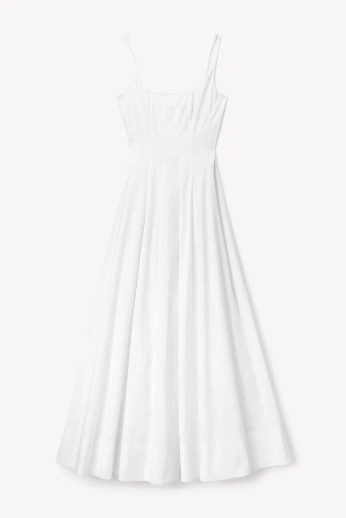 Poplin Shop|The Wells Dress<STAUD WELLS MAXI DRESS WHITE