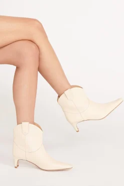 Boots|The Boot Shop<STAUD WESTERN WALLY ANKLE BOOT   CREAM