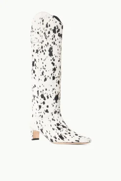 The Boot Shop|Boots<STAUD WESTERN WALLY BOOT BLACK & WHITE HAIRCALF BLACK&WHITEHAIRCALF