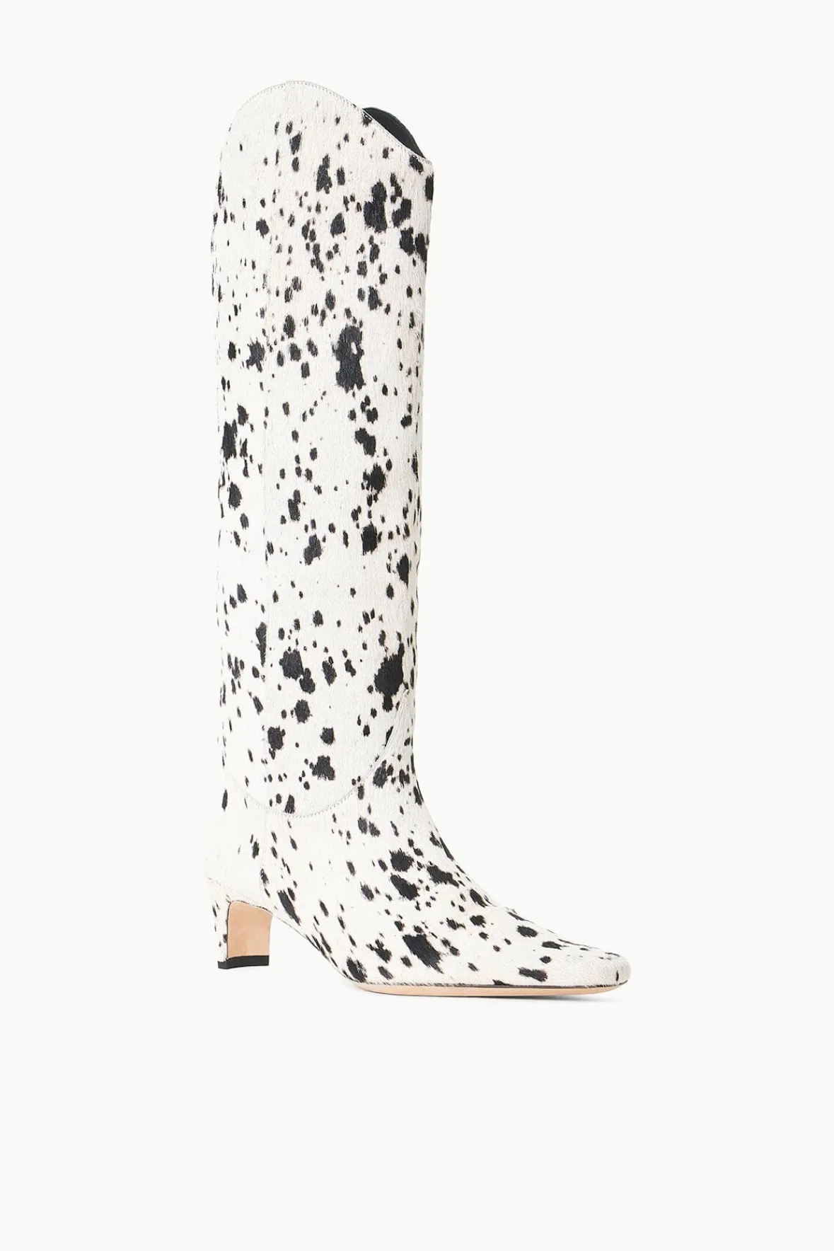 The Boot Shop|Boots<STAUD WESTERN WALLY BOOT BLACK & WHITE HAIRCALF BLACK&WHITEHAIRCALF