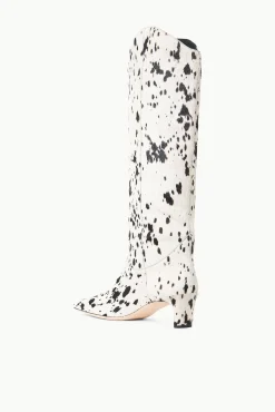 The Boot Shop|Boots<STAUD WESTERN WALLY BOOT BLACK & WHITE HAIRCALF BLACK&WHITEHAIRCALF