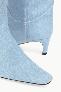 STAUD + Wrangler<STAUD WESTERN WALLY BOOT  DENIM BLUE DENIMBLUE
